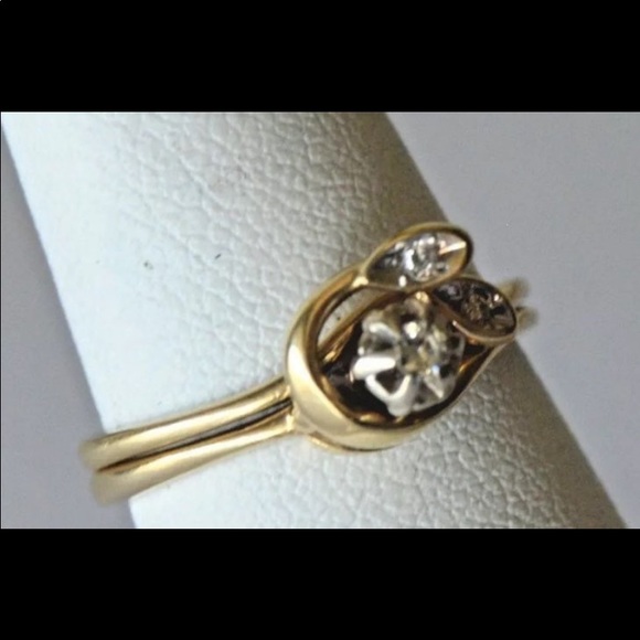 Lovestory bridal set 14k gold - Picture 3 of 8